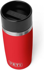 YETI RAMBLER 12 OZ STAINLESS STEEL TRAVEL BOTTLE, VACUUM INSULATED, LEAKPROOF COMMUTER CAP, RED