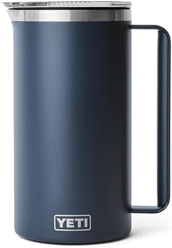 YETI RAMBLER 64 OZ NAVY PITCHER VACUUM INSULATED STAINLESS STEEL WITH MAGSLIDER LID