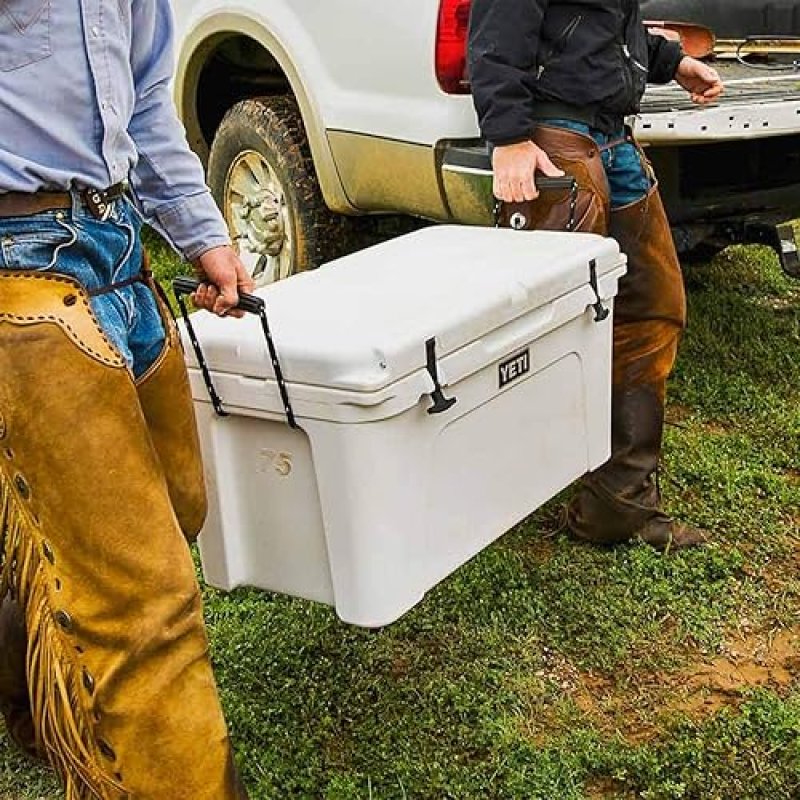YETI TUNDRA 75 COOLER DURABLE HIGH-PERFORMANCE OUTDOOR ICE CHEST FOR CAMPING FISHING