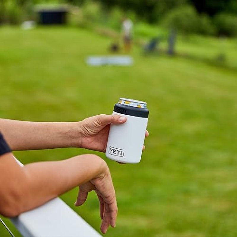 YETI RAMBLER 12 OZ CAN INSULATOR STAINLESS STEEL COLSTER FOR STANDARD CANS, NO INSERT
