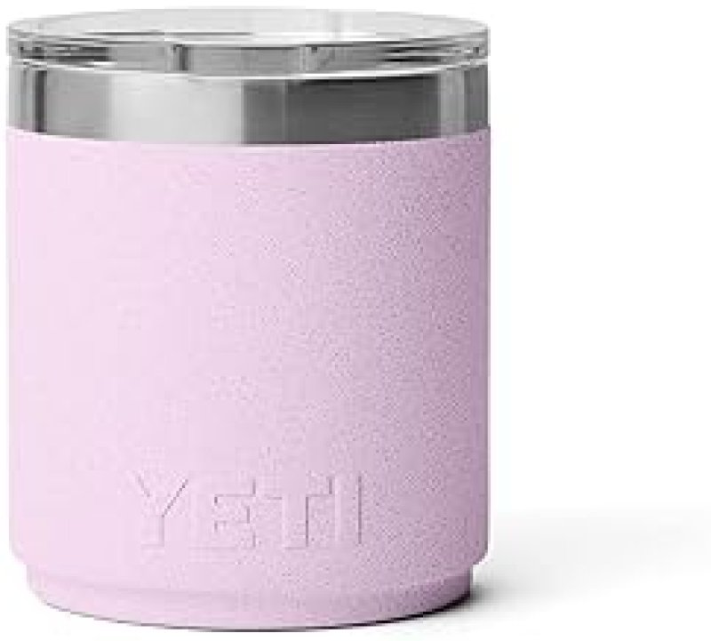 YETI RAMBLER 10 OZ STACKABLE LOWBALL 2.0 VACUUM INSULATED STAINLESS STEEL CHERRY BLOSSOM MUG