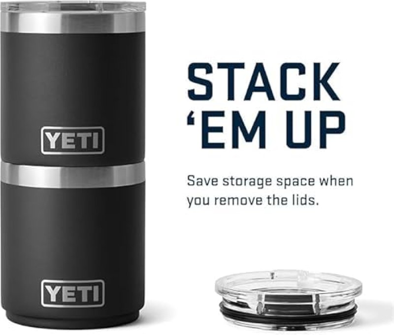 YETI RAMBLER 10 OZ STACKABLE LOWBALL 2.0 VACUUM INSULATED STAINLESS STEEL CHERRY BLOSSOM MUG