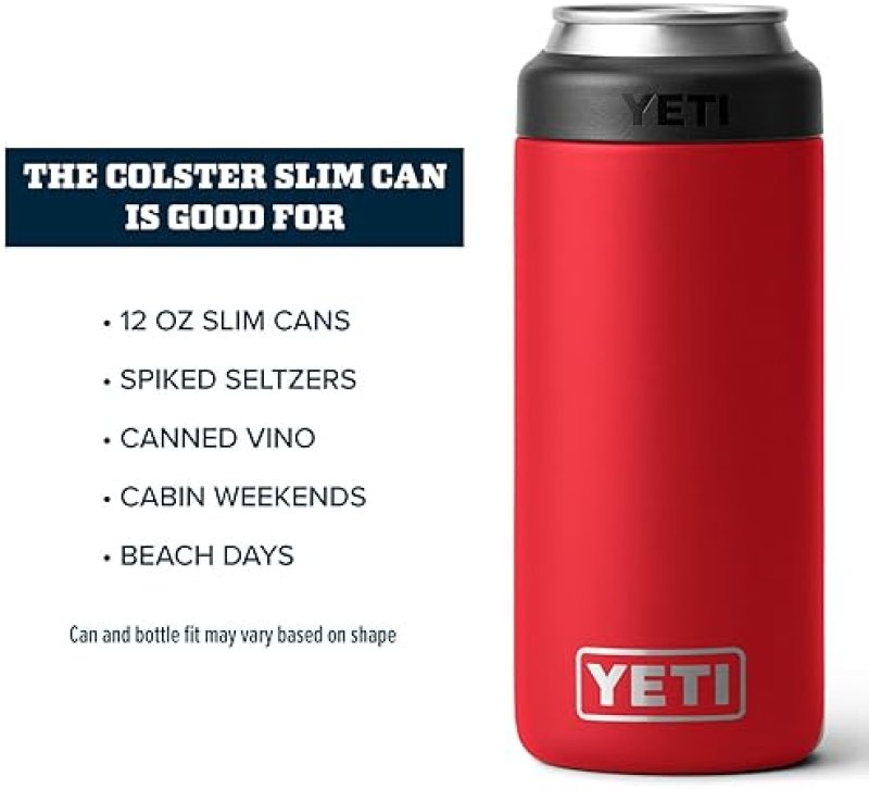 YETI RAMBLER 12 OZ SLIM CAN INSULATOR FOR HARD SELTZER AND SLIM BEVERAGE CANS