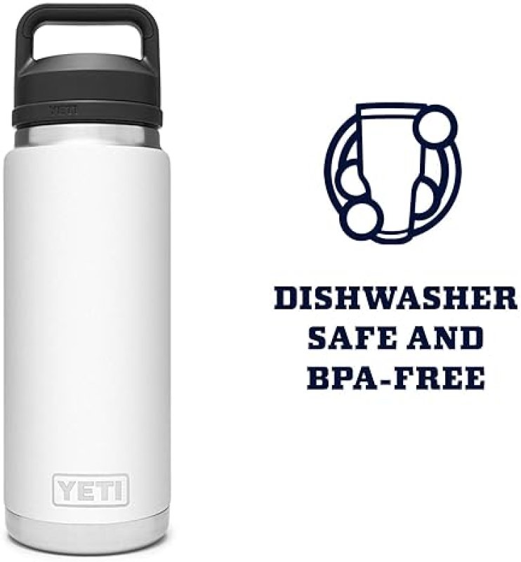 YETI RAMBLER 26 OZ STAINLESS STEEL BOTTLE VACUUM INSULATED, LEAKPROOF WITH CHUG CAP