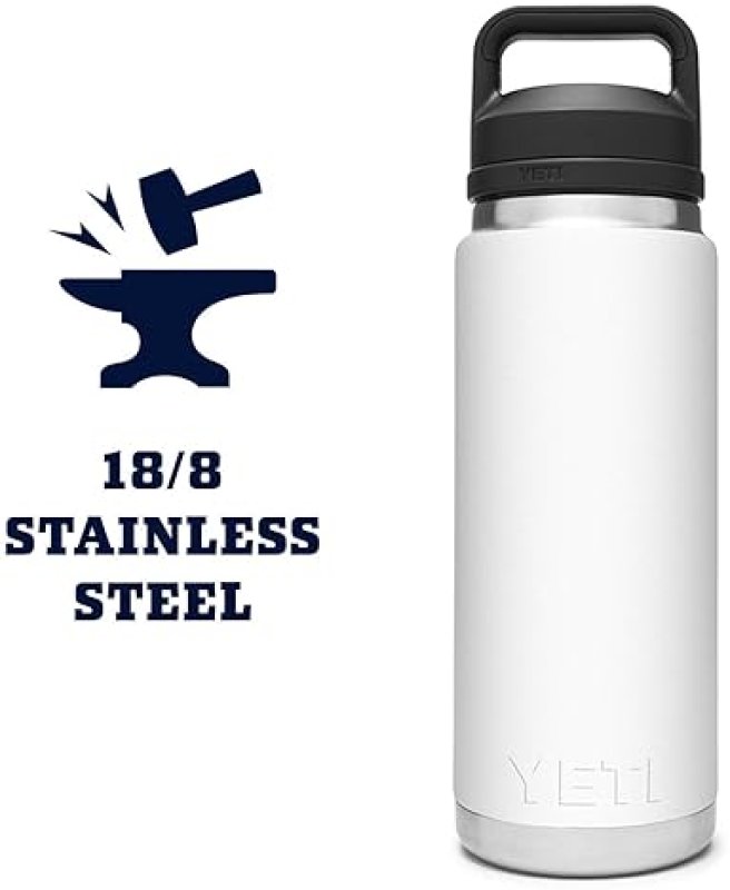 YETI RAMBLER 26 OZ STAINLESS STEEL BOTTLE VACUUM INSULATED, LEAKPROOF WITH CHUG CAP