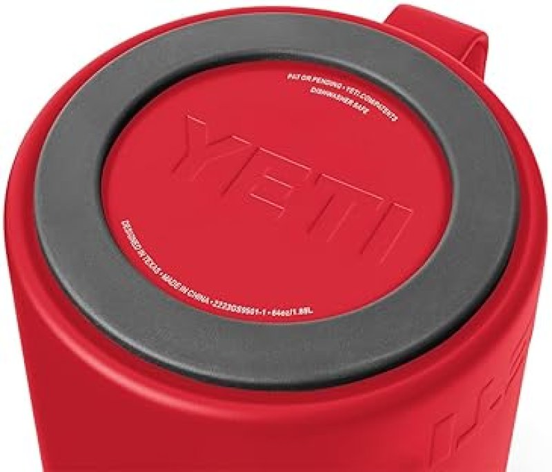 YETI RAMBLER 64 OZ FRENCH PRESS COFFEE MAKER WITH GROUNDSCONTROL FILTER RESCUE RED