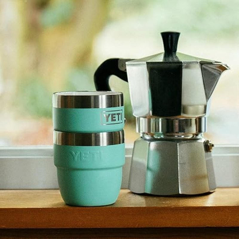 YETI RAMBLER 4 OZ STAINLESS STEEL VACUUM INSULATED ESPRESSO CUPS, STACKABLE, 2 PACK