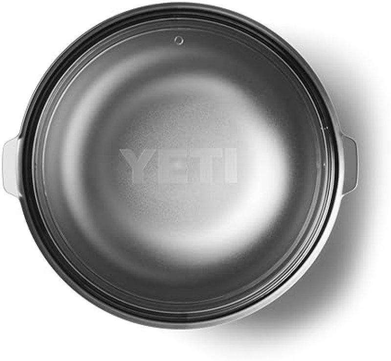 YETI RAMBLER 1 QUART WHITE STAINLESS STEEL VACUUM INSULATED STACKABLE BOWL WITH LID