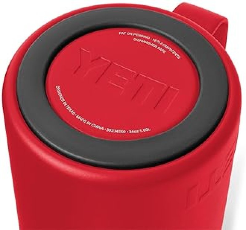 YETI RAMBLER 34 OZ FRENCH PRESS COFFEE MAKER IN RESCUE RED DURABLE, INSULATED BREWER