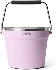 YETI BEVERAGE AND ICE BUCKET HOLDS 6 LONGNECK BOTTLES OR 3 WINE BOTTLES, DURABLE COOLER
