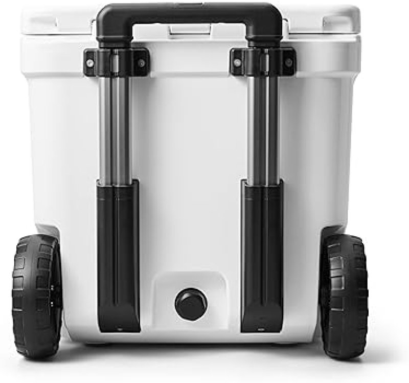 YETI ROADIE 48 WHEELED COOLER WITH RETRACTABLE PERISCOPE HANDLE DURABLE PORTABLE COOLER