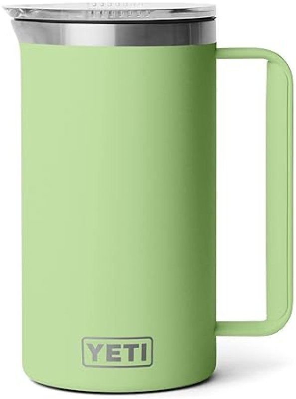 YETI RAMBLER 34 OZ STAINLESS STEEL PITCHER WITH VACUUM INSULATION AND MAGSLIDER LID, KEY LIME