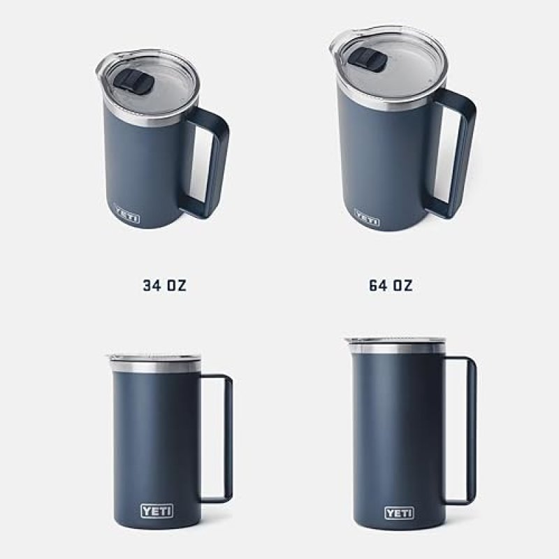 YETI RAMBLER 34 OZ STAINLESS STEEL PITCHER WITH VACUUM INSULATION AND MAGSLIDER LID, KEY LIME