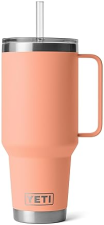 YETI RAMBLER 42OZ STAINLESS STEEL TRAVEL TUMBLER WITH HANDLE STRAW LID VACUUM INSULATED