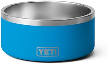 YETI BOOMER 8 STAINLESS STEEL NON-SLIP DOG BOWL - 64 OUNCE DURABLE PET WATER AND FOOD DISH