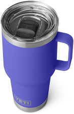 YETI RAMBLER 30 OZ STAINLESS STEEL TRAVEL MUG WITH VACUUM INSULATION AND STRONGHOLD LID