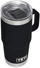 YETI RAMBLER 20 OZ STAINLESS STEEL TRAVEL MUG, VACUUM INSULATED WITH STRONGHOLD LID
