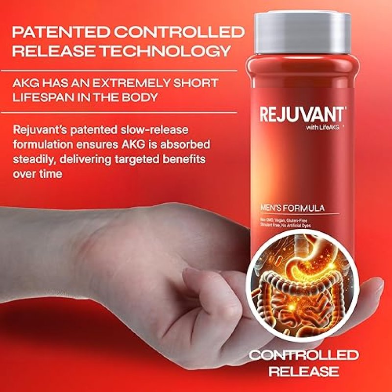 REJUVANT LIFETABS MEN S CALCIUM ALPHA-KETOGLUTARATE CA-AKG CONTROLLED-RELEASE 180 TABLETS