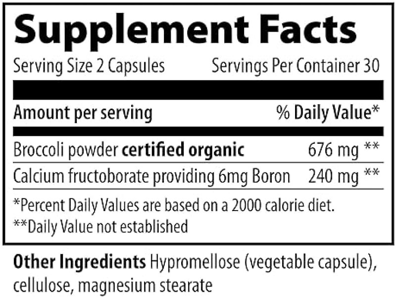 VIBRANT HEALTH BORON CAPSULES VEGETARIAN JOINT BONE SUPPORT, 60 COUNT