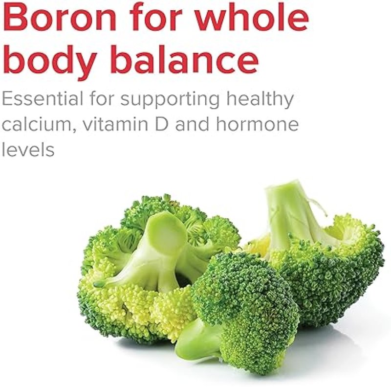 VIBRANT HEALTH BORON CAPSULES VEGETARIAN JOINT BONE SUPPORT, 60 COUNT