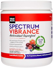 VIBRANT HEALTH SPECTRUM VIBRANCE VEGAN ANTIOXIDANT SUPERFOOD POWDER 30 SERVINGS
