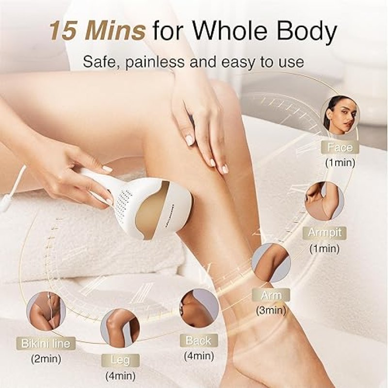 DERMRAYS V4S FDA-CLEARED 810NM LASER HAIR REMOVAL DEVICE FOR SKIN TONE 1-5, PERMANENT RESULTS