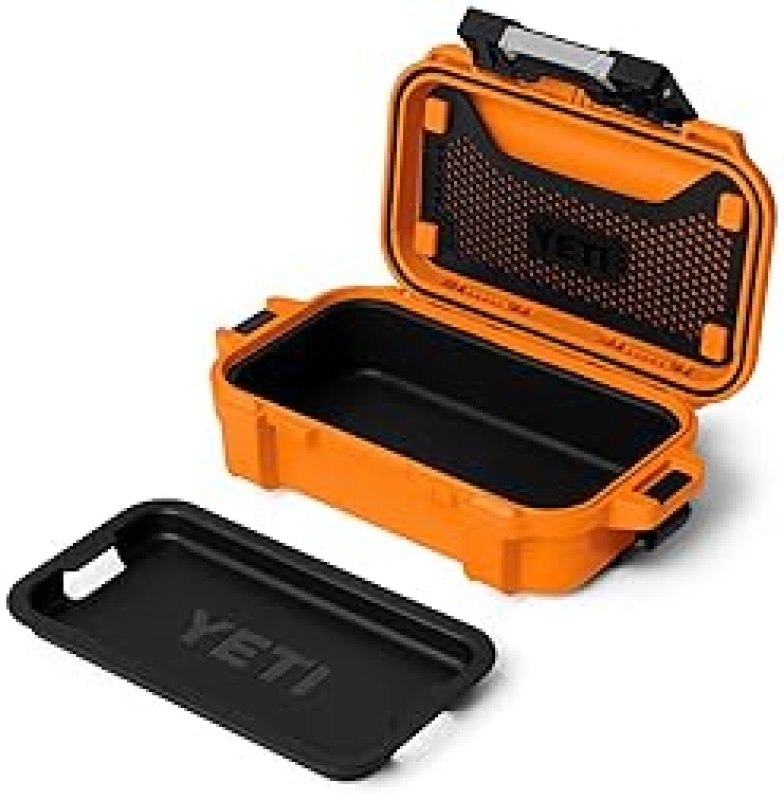 YETI LOADOUT GOBOX 1 WATERPROOF DIVIDED CARGO CASE DRY BOX FOR CAMERA, FISHING TACKLE, KING CRAB