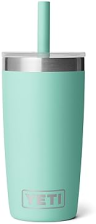 YETI RAMBLER JR 10 OZ TUMBLER WITH SILICONE STRAW LID DURABLE KIDS DRINKWARE CUP