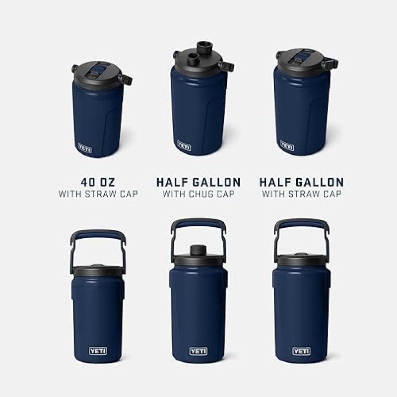 YETI SILO HALF GALLON INSULATED WATER JUG WITH STRAW CAP FENCE HOOK LEAKPROOF, LIGHTWEIGHT, ICE-COLD
