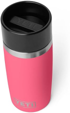 YETI RAMBLER 12 OZ STAINLESS STEEL TRAVEL BOTTLE, VACUUM INSULATED, LEAKPROOF CAP, TROPICAL PINK