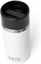 YETI RAMBLER 12 OZ STAINLESS STEEL TRAVEL BOTTLE, VACUUM INSULATED, LEAKPROOF WHITE CAP