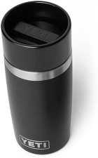 YETI RAMBLER 12 OZ STAINLESS STEEL TRAVEL BOTTLE, VACUUM INSULATED, LEAKPROOF BLACK CAP
