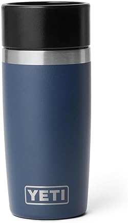 YETI RAMBLER 12 OZ NAVY STAINLESS STEEL TRAVEL BOTTLE, VACUUM INSULATED, LEAKPROOF CAP