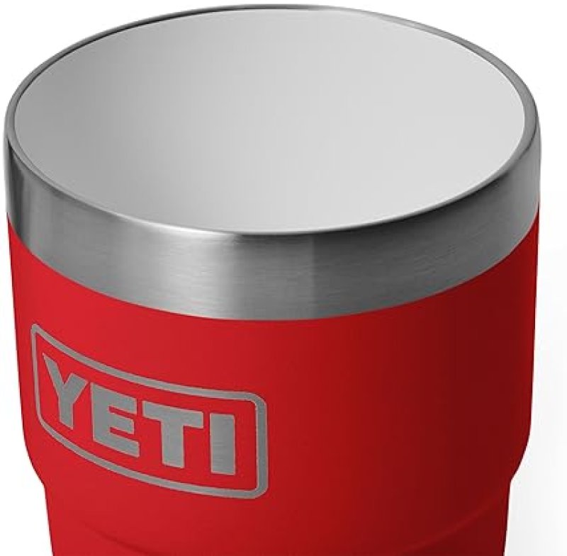 YETI RAMBLER 8 OZ INSULATED COFFEE MUG WITH LID STACKABLE, VACUUM INSULATED, DISHWASHER SAFE