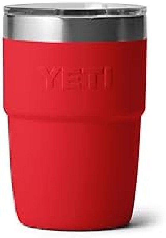 YETI RAMBLER 8 OZ INSULATED COFFEE MUG WITH LID STACKABLE, VACUUM INSULATED, DISHWASHER SAFE