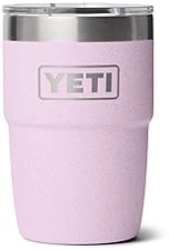 YETI RAMBLER 8OZ INSULATED COFFEE MUG WITH LID - STACKABLE, DOUBLE-WALL, STAINLESS STEEL, DISHWASHER