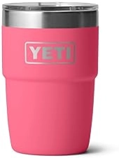 YETI RAMBLER 8 OZ INSULATED COFFEE MUG WITH LID STACKABLE, DOUBLE-WALL, STAINLESS STEEL, DISHWASHER