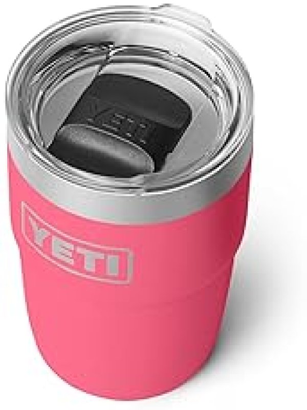 YETI RAMBLER 8 OZ INSULATED COFFEE MUG WITH LID STACKABLE, DOUBLE-WALL, STAINLESS STEEL, DISHWASHER