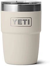 YETI RAMBLER 8OZ INSULATED COFFEE MUG WITH LID - STACKABLE, VACUUM INSULATED, STAINLESS STEEL