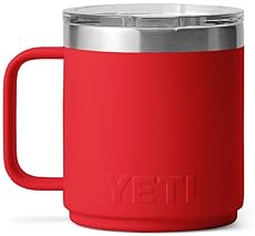 YETI RAMBLER 10 OZ STACKABLE CERAMIC LINED MUG, VACUUM INSULATED STAINLESS STEEL, MAGSLIDER LID - RE