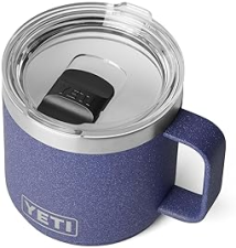 YETI RAMBLER 14 OZ CERAMIC LINED STACKABLE STAINLESS STEEL MUG WITH VACUUM INSULATION MAGSLIDER LID