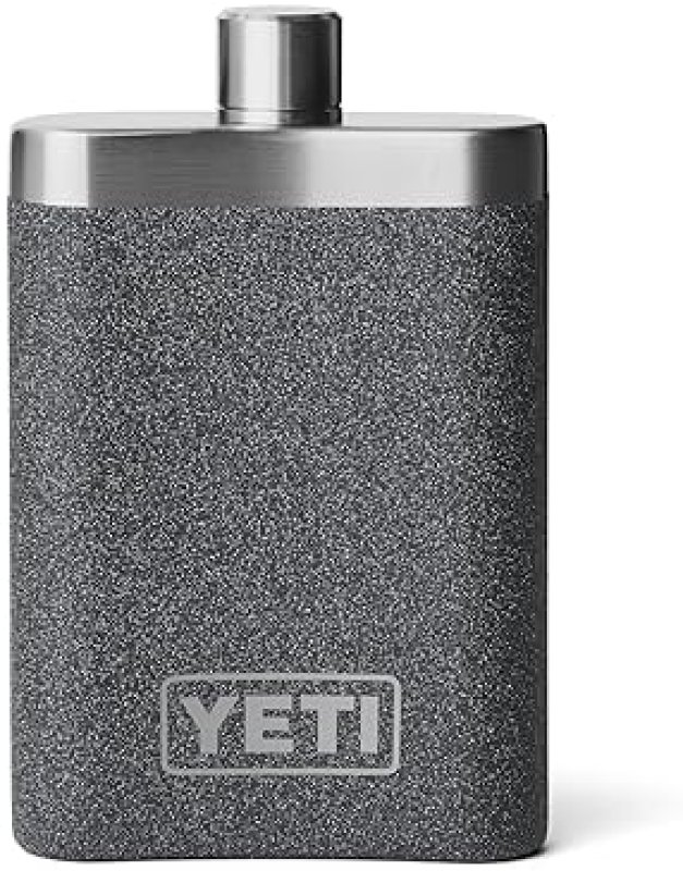 YETI 7 OZ STAINLESS STEEL FLASK WITH FUNNEL DURABLE LEAK-PROOF TRAVEL BOTTLE