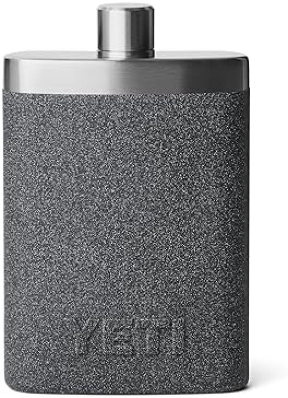 YETI 7 OZ STAINLESS STEEL FLASK WITH FUNNEL DURABLE LEAK-PROOF TRAVEL BOTTLE