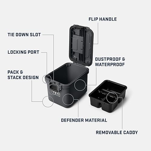 YETI LOADOUT 15 WATERPROOF GOBOX CARGO CASE - DRY BOX, CAMERA FISHING TACKLE STORAGE