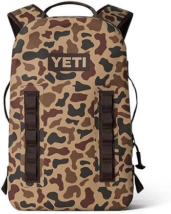 YETI PANGA 28 WATERPROOF AIRTIGHT SUBMERSIBLE BACKPACK IN WETLANDS CAMO DURABLE OUTDOOR GEAR
