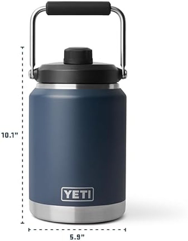 YETI RAMBLER 2.0 HALF GALLON JUG - VACUUM INSULATED, LEAKPROOF STAINLESS STEEL, WETLANDS CAMO