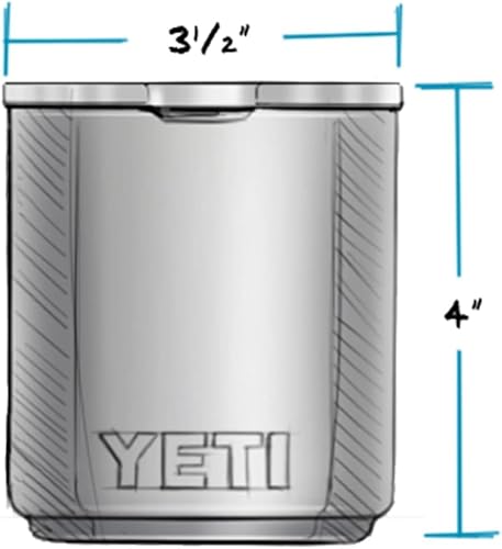 YETI RAMBLER 10 OZ STACKABLE LOWBALL 2.0 VACUUM INSULATED STAINLESS STEEL MUG WITH MAGSLIDER LID WET