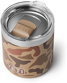 YETI RAMBLER 10 OZ STACKABLE LOWBALL 2.0 VACUUM INSULATED STAINLESS STEEL MUG WITH MAGSLIDER LID WET