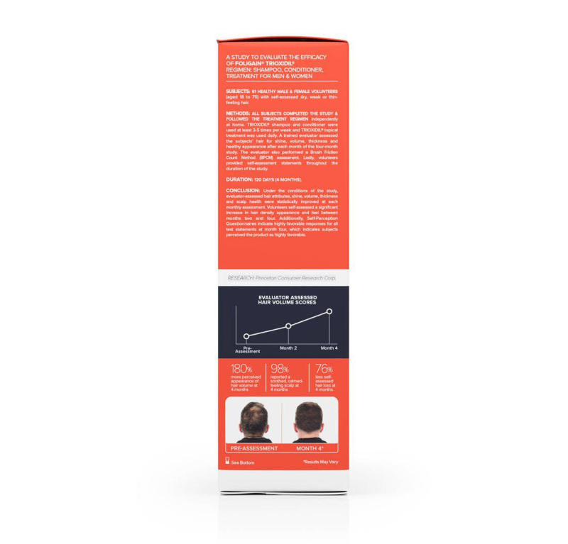 FOLIGAIN TRIPLE ACTION SHAMPOO FOR THINNING HAIR FOR MEN WITH 2% TRIOXIDIL®