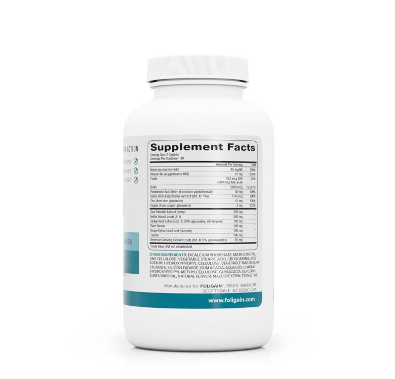 FOLIGAIN STIMULATING SUPPLEMENT FOR THINNING HAIR 60 CAPLETS